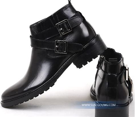 arrival men boots british fashion men short boots high  leather