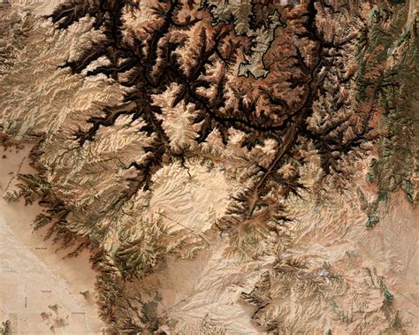 Grand Canyon National Park Arizona Satellite - Etsy
