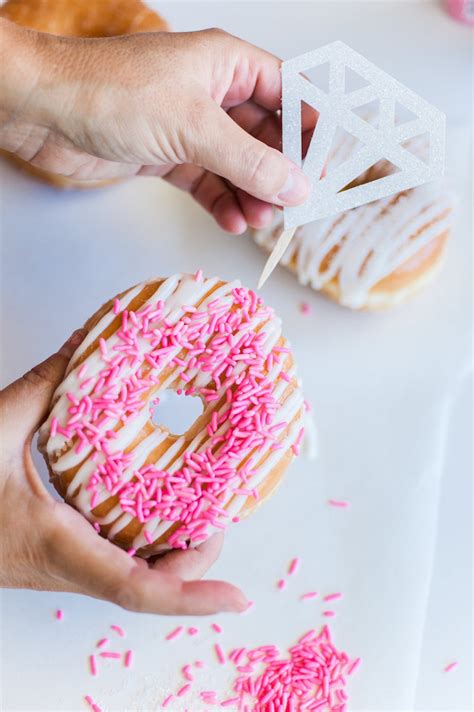 diy donut diamond rings