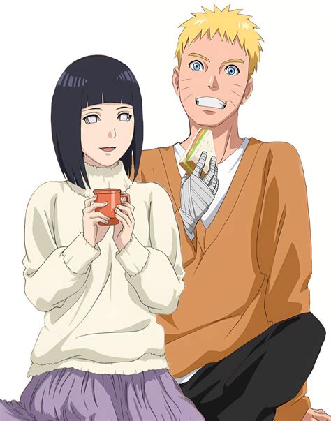 Naruto & Hinata in the new Uzumaki Family Official illustration 🧡💜 : r ...