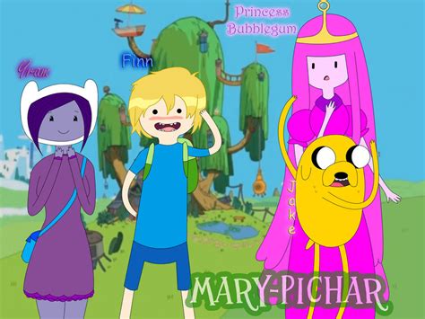 Finn, Princess Bubblegum, Yram by Mary-Pichar on DeviantArt