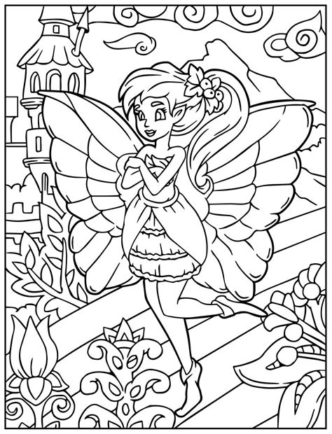 Desenhos De Fadas Para Colorir E Imprimir - 5