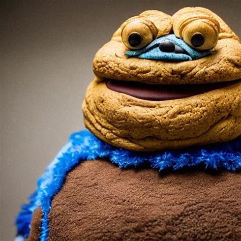 AI Art Generator: Jabba the hutt mixed with Cookie Monster hybrid ...