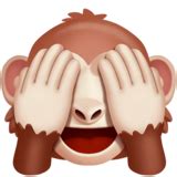 🙈 See-No-Evil Monkey Emoji on Twitter Emoji Stickers 13.1