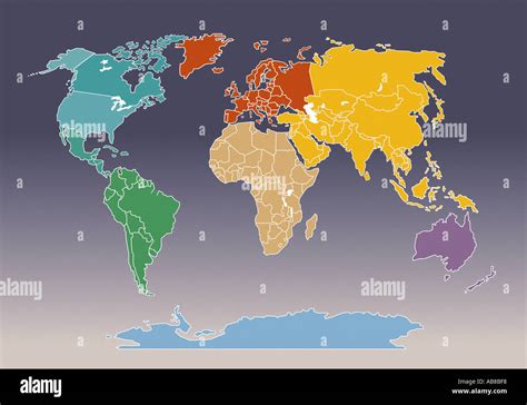 Map of the world Stock Photo - Alamy