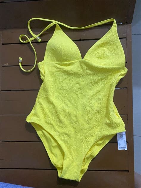 Yellow Swimsuit - Etam, Women's Fashion, Swimwear, Bikinis & Swimsuits ...