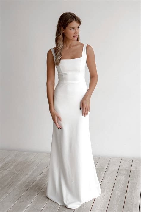Square Neck Wedding Dresses | Straight Neckline Bridal Gowns | Shop