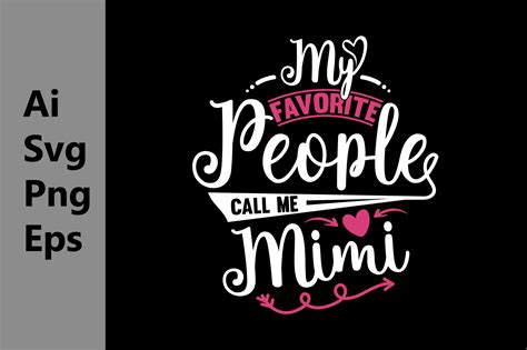Favorite Mimi, Love You Mimi Svg Graphic by GraphicQuoteTeez · Creative