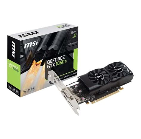MSI GeForce GTX 1050 Ti Low Profile - 4GB GDDR5 - Grafikkarte