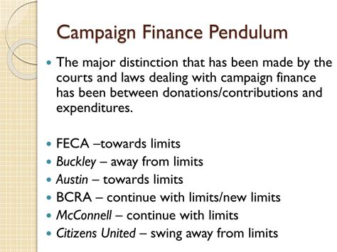 campaign finance law powerpoint    id