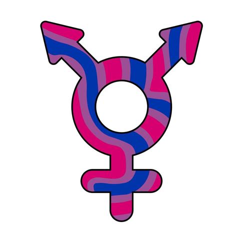bisexual gender symbol lgbtq community pride month  vector