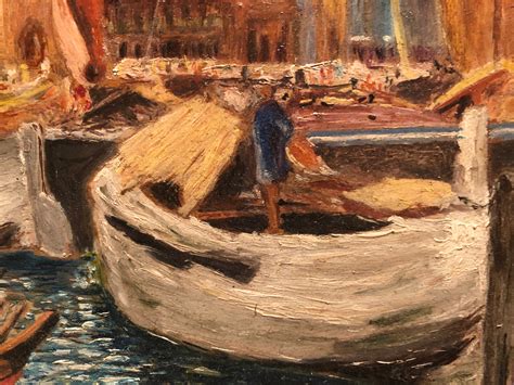 OLD FINE MASTER Rossi Oil Painting Impressionist Italian School Early