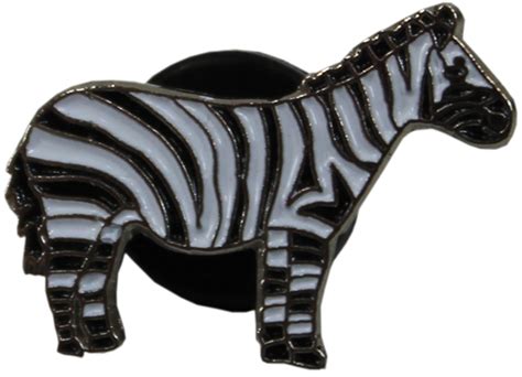 p zebra lapel pin