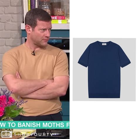 This Morning: July 2024 Dermot O’Leary’s Nude Merino Wool T-Shirt
