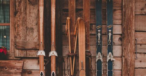 Photograph of Wooden Skis · Free Stock Photo