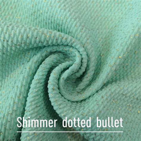 high quality foil glitter solid spandex knit shimmer bullet fabric