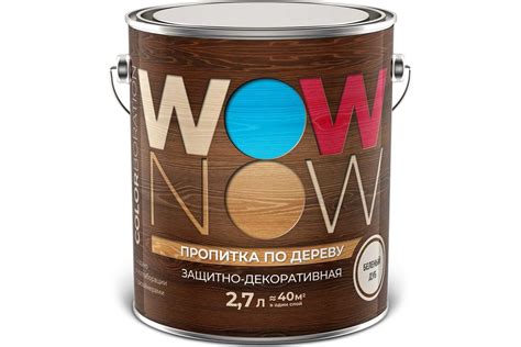 Покрытие защитно-декоративное по дереву BRITE WOW NOW беленый дуб ...