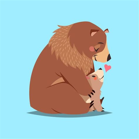 Premium Vector | Mother's day animal characters concept