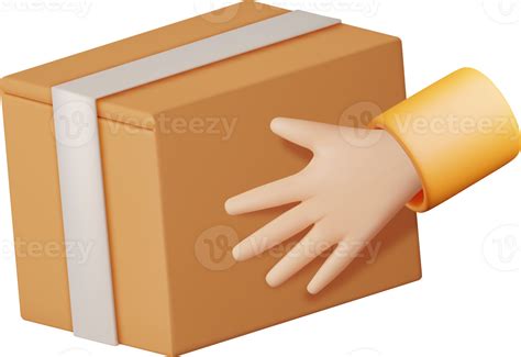 carton packaging box  hand  png