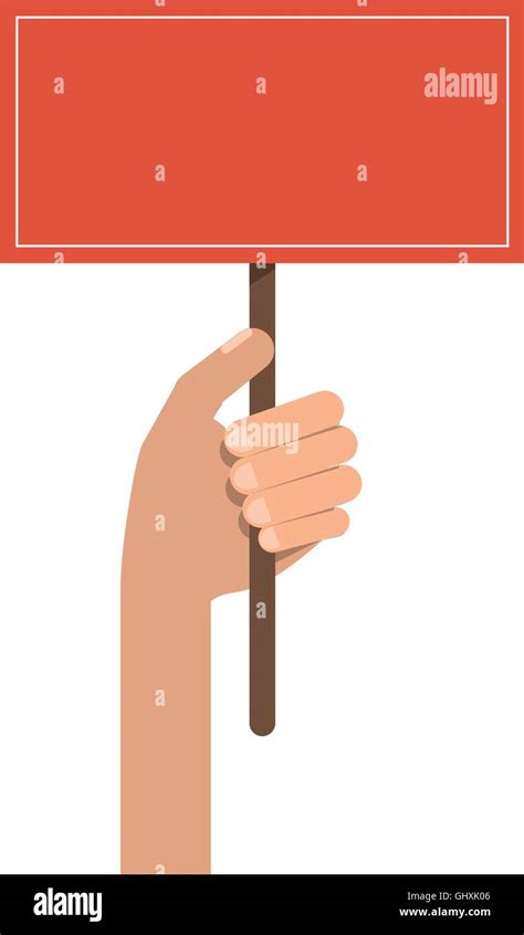 hand holding sign icon stock vector image art alamy