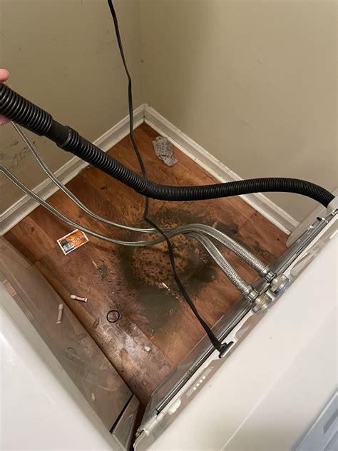 The washer has leaked the last two times from the bottom. This dirt