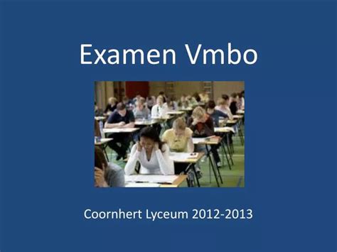 PPT - Examen Vmbo PowerPoint Presentation, free download - ID:1790713