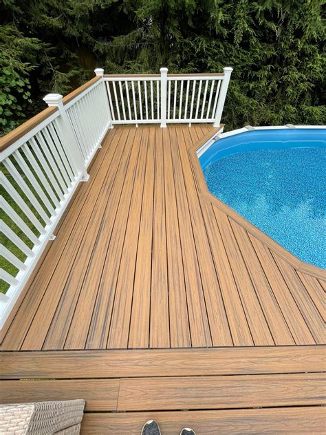 trex decking installed   york design