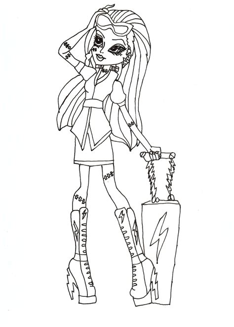 Free Printable Monster High Coloring Pages for Kids