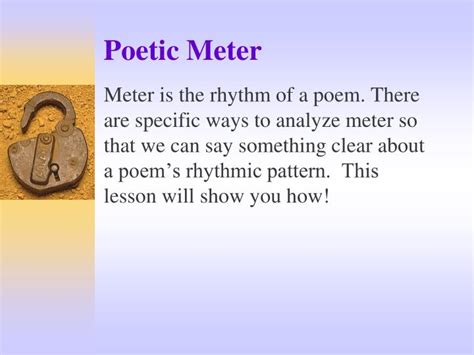 PPT - Poetic Meter PowerPoint Presentation, free download - ID:5441664