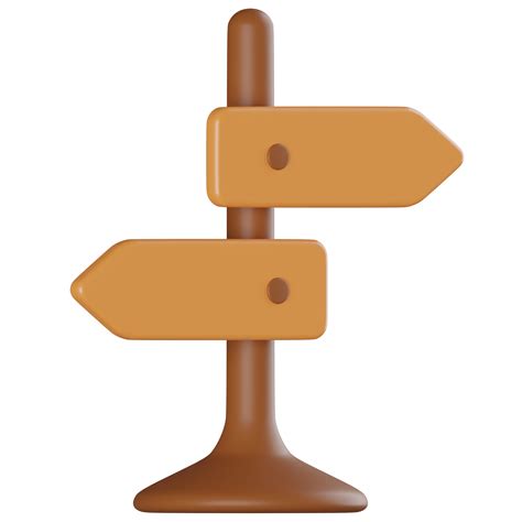 illustration 3d du panneau de direction 11501605 PNG