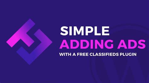 simple adding ads    classifieds wordpress plugin youtube