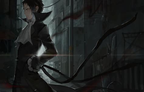 Обои ночь, парень, Bungou Stray Dogs, Бродячие Псы: Литературные Гении ...