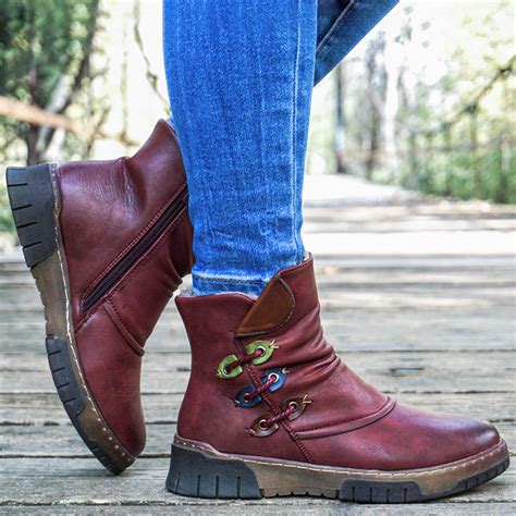 Ежедневни дамски боти 27602 bordo VIPSHOES.BG :: Онлайн магазин за ...