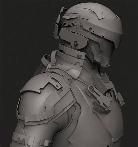 Dead Space suit (WIP) — polycount