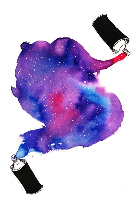 Space life by kizioko on deviantart. Galaxy Spray Paint, Spray Paint ...