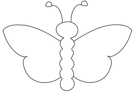 Butterfly Outline Clipart | Free Printable Butterfly Templates