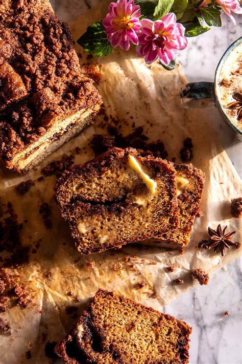 Cinnamon Crunch Swirled Banana Bread. - Half Baked Harvest