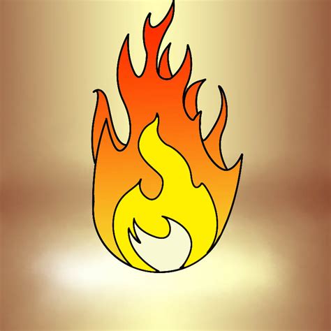 Simple Flame Drawing at GetDrawings | Free download