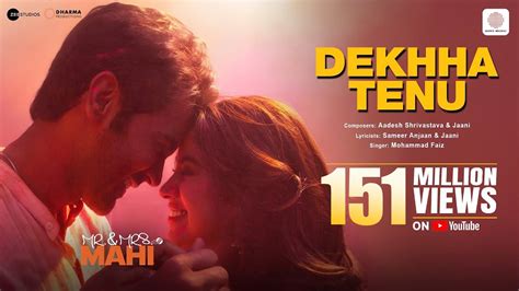 Dekhha Tenu | Mr. & Mrs. Mahi | Rajkummar Rao, Janhvi Kapoor | Mohd ...