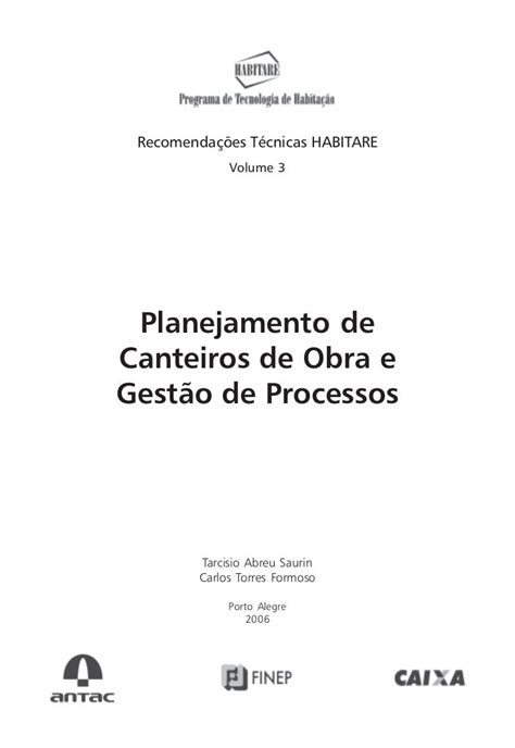 planejamento de obras