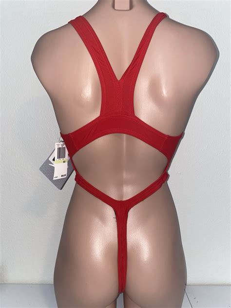 Modified Speedo Lifeguard One Piece Thong Ultra Hi-cut Micro Swimsuit