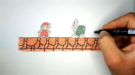 Как нарисовать игру Супер Марио | Super Mario drawing - YouTube