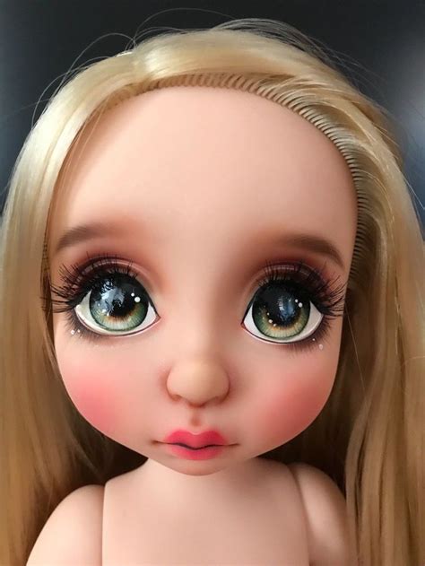 Repaint Disney Animators Rapunzel Doll Puppe NUDE. Ebay 99€ ($112