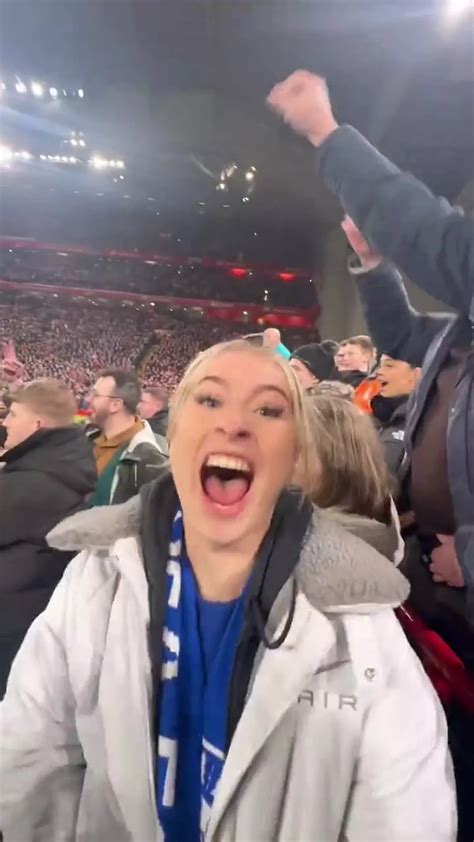 Astrid Wett 'nearly decapitated' in Chelsea crowd as Liverpool shot