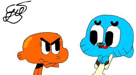 Darwin mad at Gumball by DarwinAnim8or on DeviantArt