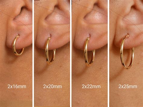 Thickness Of Hoop Earrings at Amelia Rodrigues blog