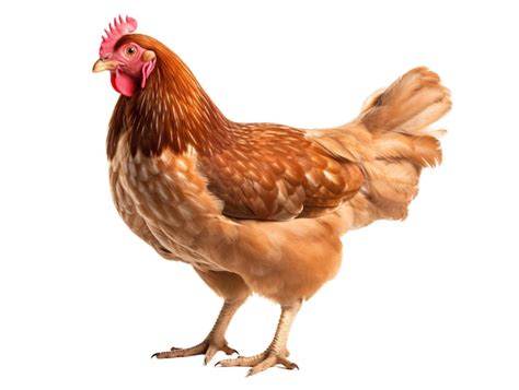 Premium PSD | A chicken standing on a white background