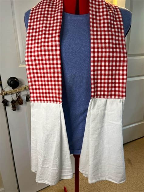 Kitchen Scarf Towel, Kitchen Boa, Neck Towel, Over the Shoulder Towel