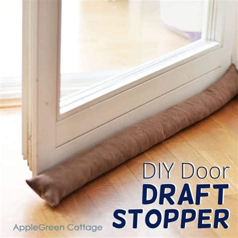 diy door draft stopper easy  effective applegreen cottage