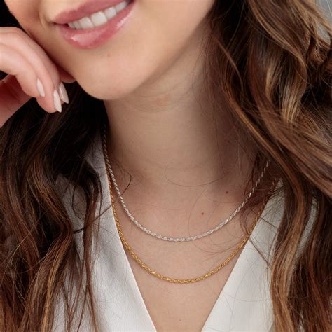 Twist Chain Necklace | Silver & Gold Demi-Fine Necklace – Scream Pretty
